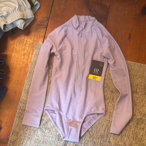 GAP Kids Lavender Long Sleeve Bodysuit